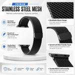 Confezione da 5 cinturini per orologio xDfind Milanese Loop con chiusura magnetica in metallo, For Apple Watch 42 / 44 / 45 / 46 / 49mm, For Apple Watch 38 / 40 / 41 / S11 42mm
