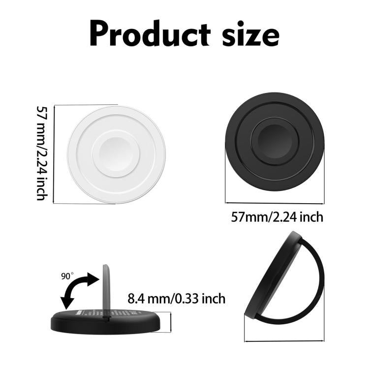 Caricabatterie wireless magnetico multifunzione da 15 W con supporto pieghevole