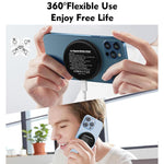 Caricabatterie wireless magnetico multifunzione da 15 W con supporto pieghevole