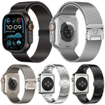 Confezione da 5 cinturini per orologio misti con fibbia a ombrello xDfind, fibbia milanese e fibbia a farfalla., For Apple Watch 42 / 44 / 45 / 46 / 49mm, For Apple Watch 38 / 40 / 41 / S11 42mm
