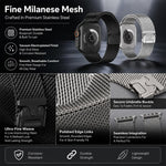 Confezione da 5 cinturini per orologio misti con fibbia a ombrello xDfind, fibbia milanese e fibbia a farfalla., For Apple Watch 42 / 44 / 45 / 46 / 49mm, For Apple Watch 38 / 40 / 41 / S11 42mm