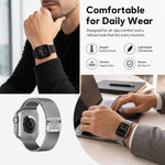 Confezione da 5 cinturini per orologio misti con fibbia a ombrello xDfind, fibbia milanese e fibbia a farfalla., For Apple Watch 42 / 44 / 45 / 46 / 49mm, For Apple Watch 38 / 40 / 41 / S11 42mm