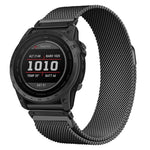 Cinturino per orologio Tactix Milanese magnetico in acciaio inossidabile, separato, For Garmin 26mm, For Garmin 22mm, For Garmin 20mm