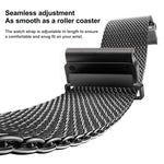 Cinturino per orologio Tactix Milanese magnetico in acciaio inossidabile, separato, For Garmin 26mm, For Garmin 22mm, For Garmin 20mm