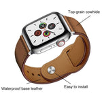 Confezione da 5 cinturini per orologio in vera pelle con fibbia a rivetto xDfind, For Apple Watch 42 / 44 / 45 / 46 / 49mm, For Apple Watch 38 / 40 / 41 / S11 42mm