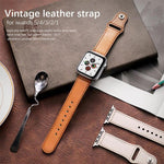 Confezione da 5 cinturini per orologio in vera pelle con fibbia a rivetto xDfind, For Apple Watch 42 / 44 / 45 / 46 / 49mm, For Apple Watch 38 / 40 / 41 / S11 42mm