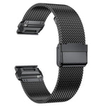 Cinturino per orologio Tactix in acciaio inossidabile con fibbia milanese separata, For Garmin 26mm, For Garmin 22mm, For Garmin 20mm