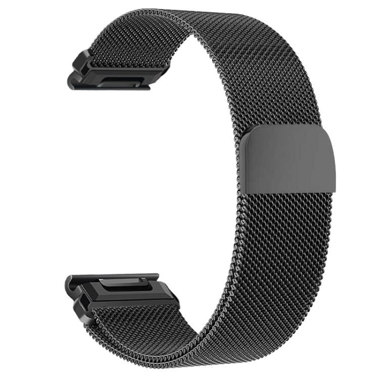 Cinturino per orologio integrato Tactix Milanese magnetico in acciaio inossidabile, For Garmin 26mm, For Garmin 22mm, For Garmin 20mm