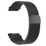 Cinturino per orologio integrato Tactix Milanese magnetico in acciaio inossidabile, For Garmin 26mm, For Garmin 22mm, For Garmin 20mm