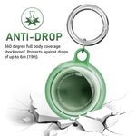 Confezione da 2 custodie protettive in TPU impermeabili a copertura totale con portachiavi XDcase, For AirTag 2nd Gen / 1st Gen