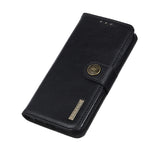 KHAZNEH Custodia in pelle a conchiglia orizzontale con struttura in pelle bovina con supporto, slot per carte e portafoglio, For Alcatel 3X 2020, For OnePlus 8T