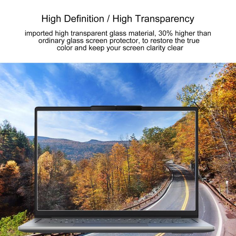 2pcs 9H Privacy Anti-Blue Light Tempered Glass Film, For Lenovo XiaoXin Pro 14 2025