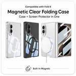 Custodia per telefono trasparente pieghevole magnetica GKK MagSafe, For Galaxy Z Fold8 5G, For Galaxy Z Fold8 Ultra 5G, For Samsung Galaxy Z Fold7 5G