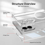 Custodia per telefono trasparente pieghevole magnetica GKK MagSafe, For Galaxy Z Fold8 5G, For Galaxy Z Fold8 Ultra 5G, For Samsung Galaxy Z Fold7 5G