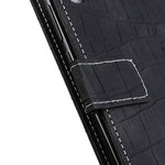 Custodia in pelle a vibrazione orizzontale con struttura in coccodrillo magnetica con supporto, slot per carte e portafoglio, For Alcatel 3X 2020, For OnePlus 8T