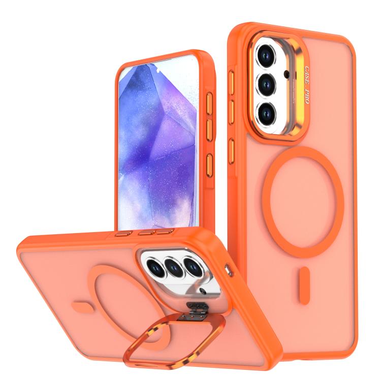 Custodia per telefono MagSafe con supporto per fotocamera, finitura satinata dai colori vivaci e piacevole al tatto, con MagSafe., For Samsung Galaxy A52 5G