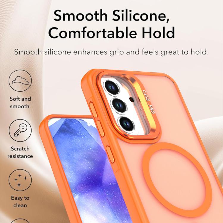 Custodia per telefono MagSafe con supporto per fotocamera, finitura satinata dai colori vivaci e piacevole al tatto, con MagSafe., For Samsung Galaxy A52 5G