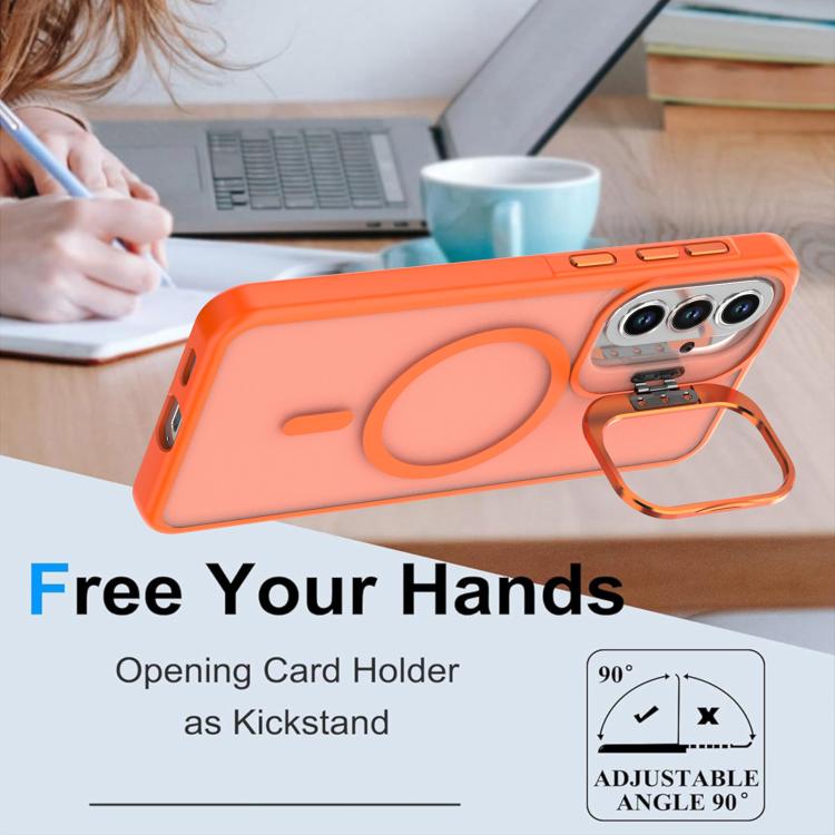 Custodia per telefono MagSafe con supporto per fotocamera, finitura satinata dai colori vivaci e piacevole al tatto, con MagSafe., For Samsung Galaxy A52 5G
