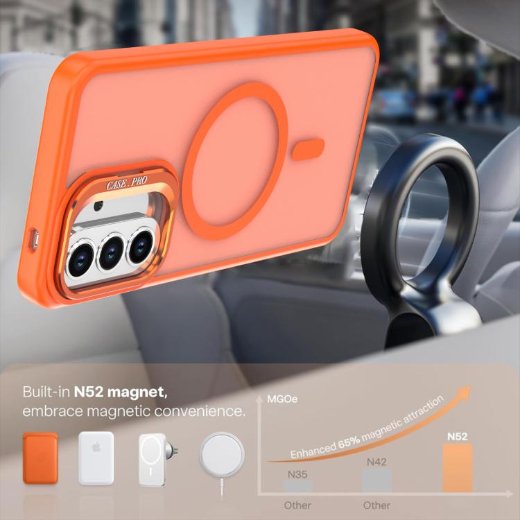 Custodia per telefono MagSafe con supporto per fotocamera, finitura satinata dai colori vivaci e piacevole al tatto, con MagSafe., For Samsung Galaxy A52 5G