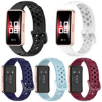 Confezione da 5 cinturini per orologio in silicone traspirante xDfind con fori, For Huawei Band 10 / 9 / 8
