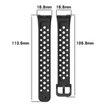 Confezione da 5 cinturini per orologio in silicone traspirante xDfind con fori, For Huawei Band 10 / 9 / 8