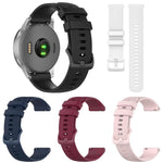 Confezione da 5 cinturini per orologio in silicone a tinta unita con motivo a quadri piccoli xDfin, 18mm, 20mm, 22mm