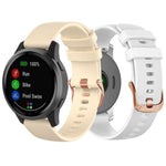 Confezione da 5 cinturini sportivi in silicone con fibbia color oro rosa xDfind per Garmin Vivoactive 5 / Venu / Forerunner 165., 18mm, 20mm, 22mm