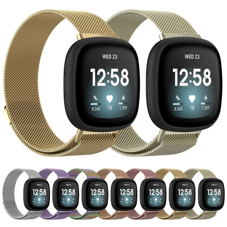 Cinturino milanese in metallo per Fitbit Versa 3