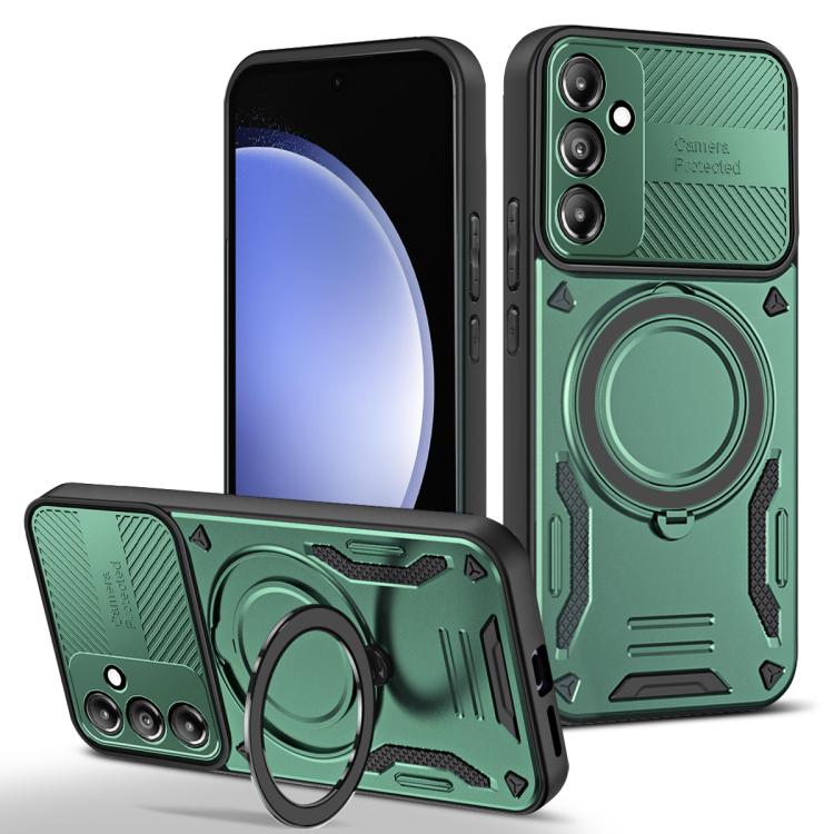 Custodia per telefono MagSafe 2 in 1 in TPU con supporto girevole, For Samsung Galaxy S26 Ultra 5G, For Samsung Galaxy S25 FE 5G, For Samsung Galaxy S24 Ultra 5G, For Samsung Galaxy S23 FE 5G