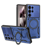 Custodia per telefono MagSafe 2 in 1 in TPU con supporto girevole, For Samsung Galaxy S26 Ultra 5G, For Samsung Galaxy S25 FE 5G, For Samsung Galaxy S24 Ultra 5G, For Samsung Galaxy S23 FE 5G