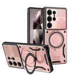 Custodia per telefono MagSafe 2 in 1 in TPU con supporto girevole, For Samsung Galaxy S26 Ultra 5G, For Samsung Galaxy S25 FE 5G, For Samsung Galaxy S24 Ultra 5G, For Samsung Galaxy S23 FE 5G