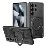 Custodia per telefono MagSafe 2 in 1 in TPU con supporto girevole, For Samsung Galaxy S26 Ultra 5G, For Samsung Galaxy S25 FE 5G, For Samsung Galaxy S24 Ultra 5G, For Samsung Galaxy S23 FE 5G