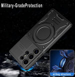 Custodia per telefono MagSafe 2 in 1 in TPU con supporto girevole, For Samsung Galaxy S26 Ultra 5G, For Samsung Galaxy S25 FE 5G, For Samsung Galaxy S24 Ultra 5G, For Samsung Galaxy S23 FE 5G