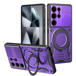 Custodia per telefono MagSafe 2 in 1 in TPU con supporto girevole, For Samsung Galaxy S26 Ultra 5G, For Samsung Galaxy S25 FE 5G, For Samsung Galaxy S24 Ultra 5G, For Samsung Galaxy S23 FE 5G