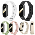 Confezione da 5 cinturini per orologio in silicone tinta unita con fibbia in metallo xDfind, For Xiaomi Smart Band 10 / 9 / 8