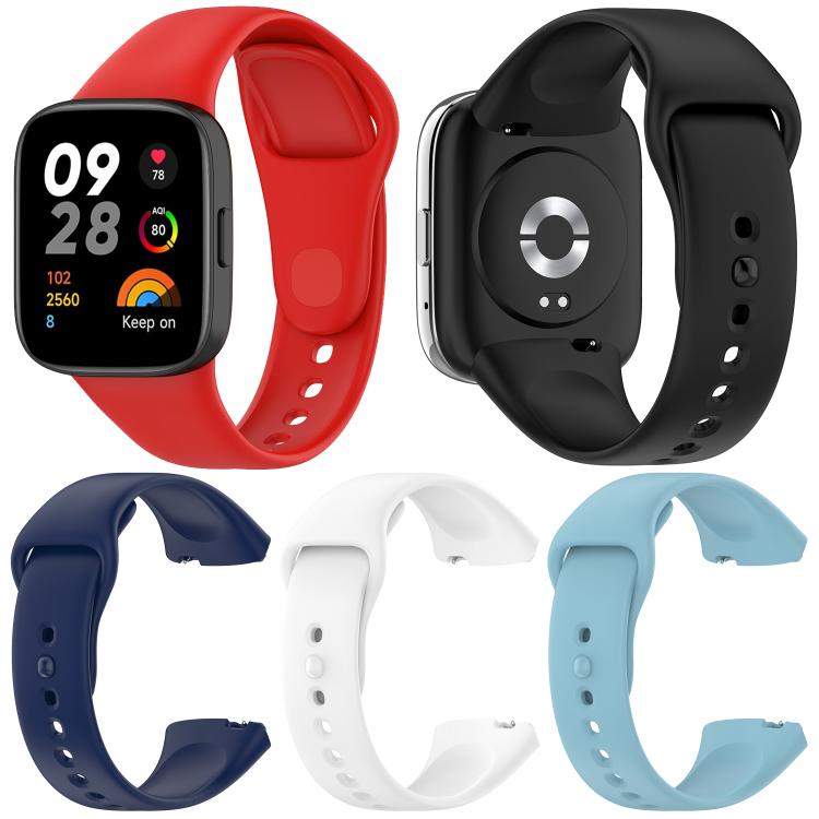 Confezione da 5 cinturini per orologio in silicone tinta unita xDfin, For Redmi Watch 3 Active / Watch 3 Lite