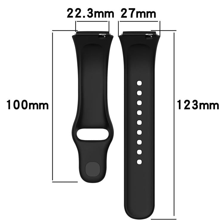 Confezione da 5 cinturini per orologio in silicone tinta unita xDfin, For Redmi Watch 3 Active / Watch 3 Lite