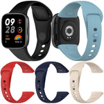 Confezione da 5 cinturini per orologio in silicone tinta unita xDfind con bottone, For Redmi Watch 3