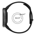 Confezione da 5 cinturini per orologio in silicone tinta unita xDfind con bottone, For Redmi Watch 3