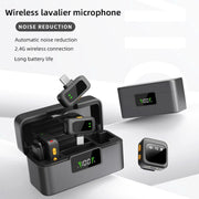 Microfono lavalier wireless Q18 2 in 1 Type-C e 8 Pin