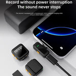 Microfono lavalier wireless Q18 2 in 1, Type-C Plug, 8 Pin Plug