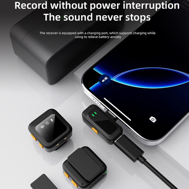 Microfono lavalier wireless Q18 2 in 1, Type-C Plug, 8 Pin Plug