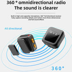 Microfono lavalier wireless Q18 2 in 1, Type-C Plug, 8 Pin Plug