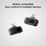 Microfono lavalier wireless Q18 2 in 1, Type-C Plug, 8 Pin Plug