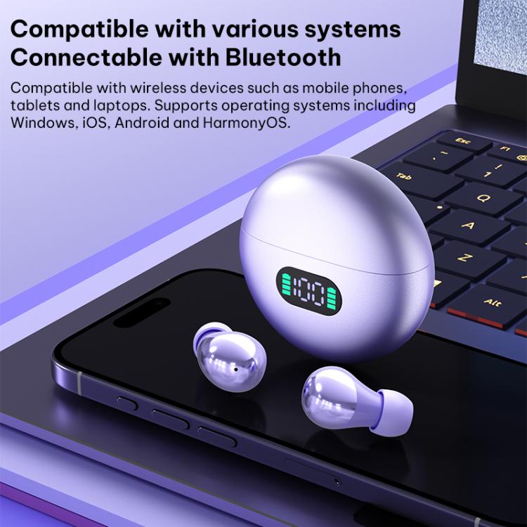 Auricolari wireless TWS Bluetooth 5.4 con riduzione intelligente del rumore Q61