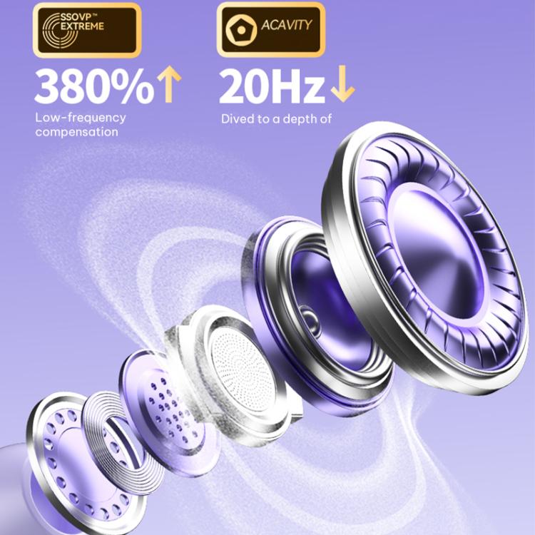 Auricolari wireless TWS Bluetooth 5.4 con riduzione intelligente del rumore Q61