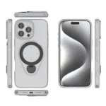 Custodia per telefono Ring Shield MagSafe in TPU con supporto girevole a 360 gradi, For iPhone 16 Pro Max, For iPhone 16 Pro, For iPhone 16 Plus, For iPhone 16