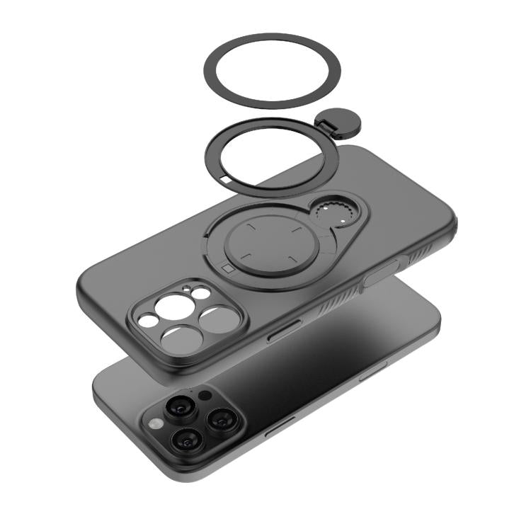 Custodia per telefono Ring Shield MagSafe in TPU con supporto girevole a 360 gradi, For iPhone 16 Pro Max, For iPhone 16 Pro, For iPhone 16 Plus, For iPhone 16