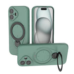 Custodia per telefono Ring Shield MagSafe in TPU con supporto girevole a 360 gradi, For iPhone 16 Pro Max, For iPhone 16 Pro, For iPhone 16 Plus, For iPhone 16
