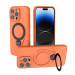 Custodia per telefono Ring Shield MagSafe in TPU con supporto girevole a 360 gradi, For iPhone 15 Pro Max, For iPhone 15 Pro, For iPhone 15, For iPhone 14 / 13